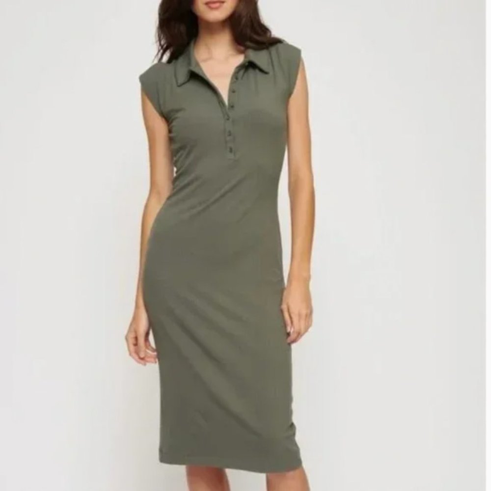 NWT Cap Sleeve Polo Dress